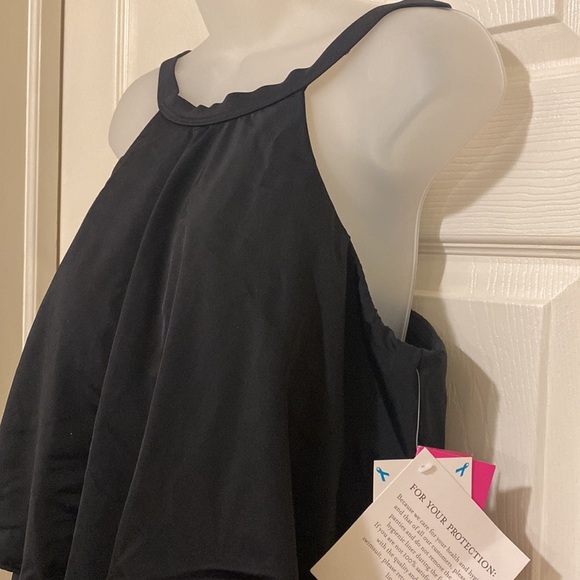 Fit 4 U High Neck Tiered Swimsuit Size 18W - Picture 4 of 11